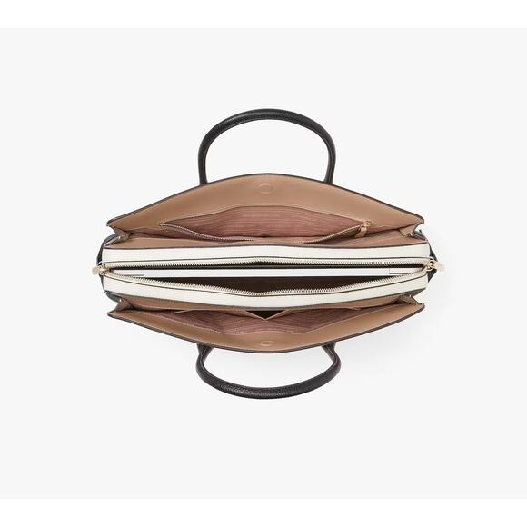 Kate Spade Knott Colorblocked Commuter Bag Kraft Paper Multi - Picture 3 of 11